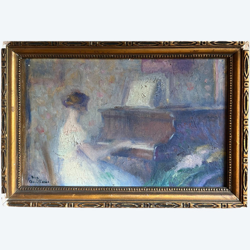 René Léon Marie Devillario (1874-1942) - The Pianist, Circa 1900