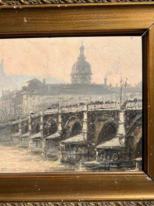 Joaquim Miro Argenter (1869-1914) - Lyon, The Guillotière Bridge, Fourvière, Circa 1900