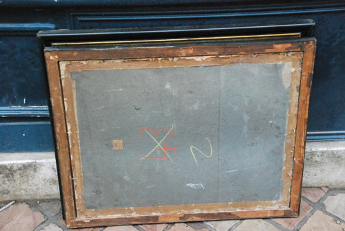 Deux Peintures Sur Verre, Goélettes  XIXe siècle