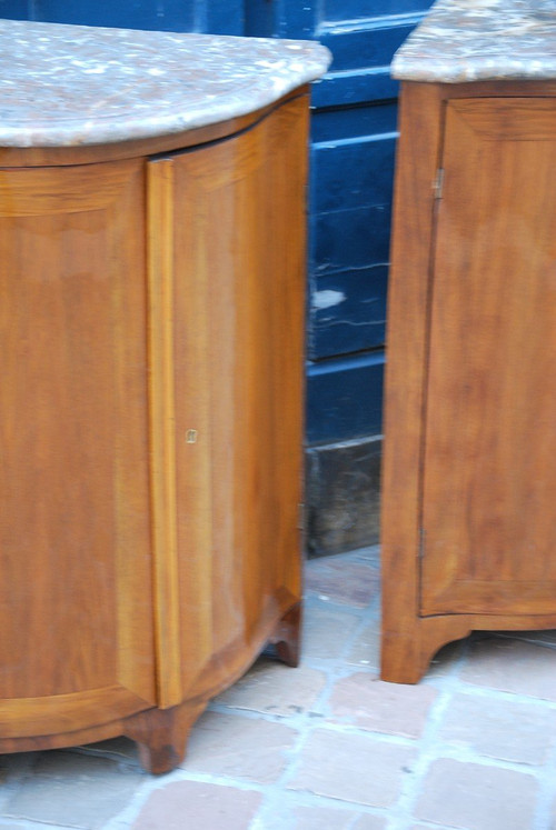 Paire d'Encoignures Bois Naturel XVIIIe siècle