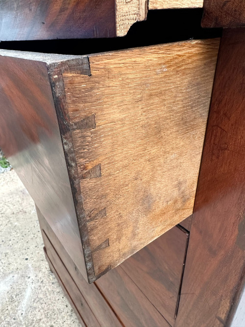 CHIFFONIER IN MOGANO RESTAURO PERIODO