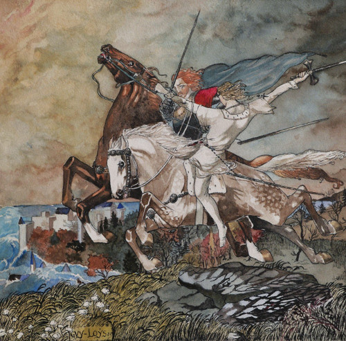Louis BILLARD, alias Guy-Loÿs, Le Roi d'Ys (album completo di 15 acquerelli originali)