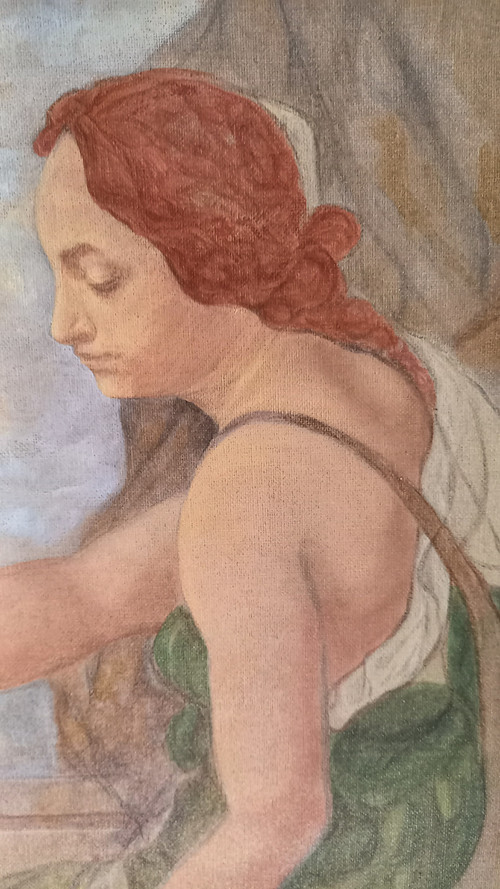 Acrylgemälde auf Leinwand / Frau