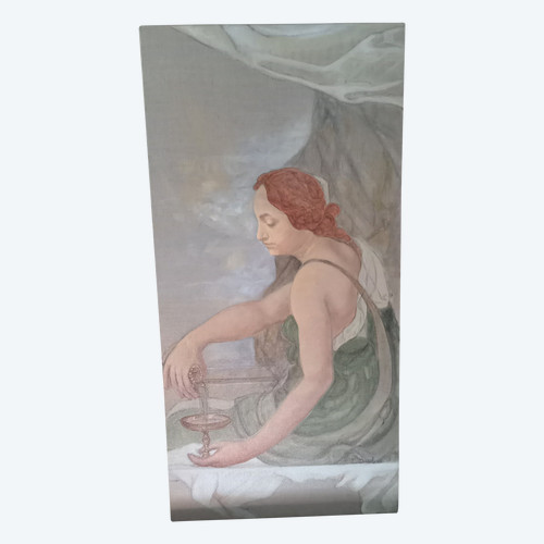 Acrylgemälde auf Leinwand / Frau