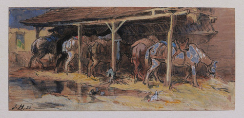 Jules HÉREAU, Chevaux à l'écurie
