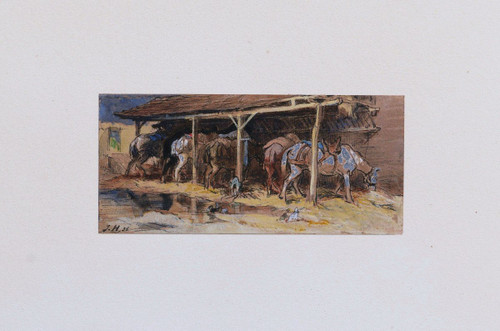 Jules HÉREAU, Chevaux à l'écurie