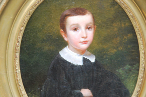 Paire De Portraits : Les Deux Frères XIXe siècle