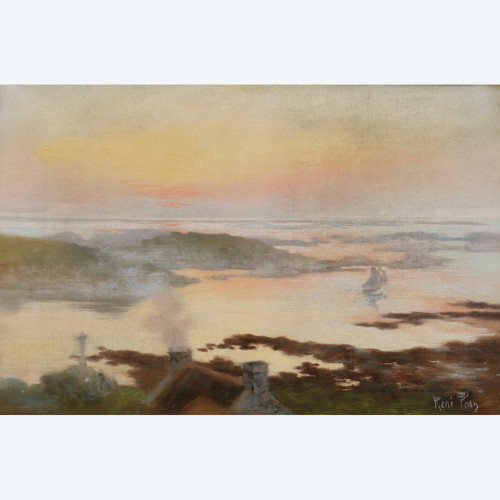 René Louis PÉAN, Costa bretone al tramonto