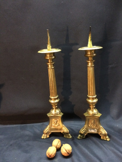 pair of small candlesticks