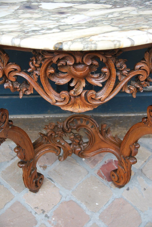 Console En Chêne époque Louis XV