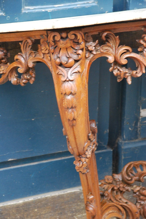 Console En Chêne époque Louis XV
