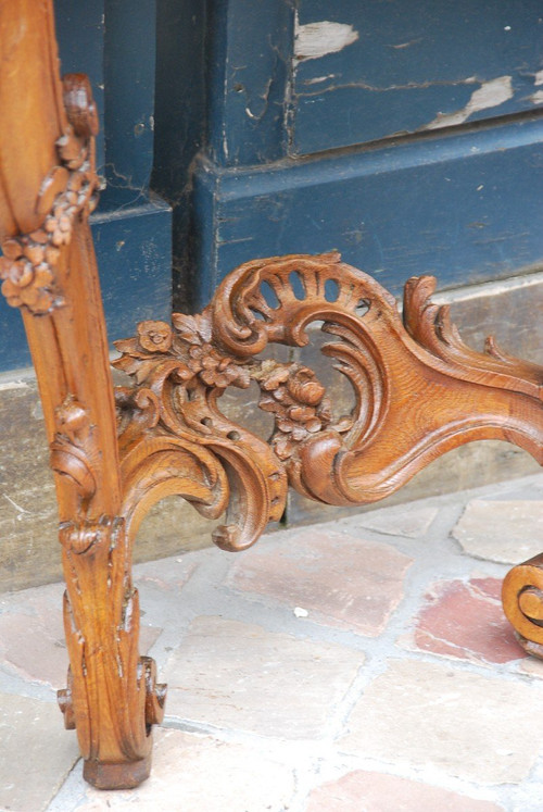 Console En Chêne époque Louis XV