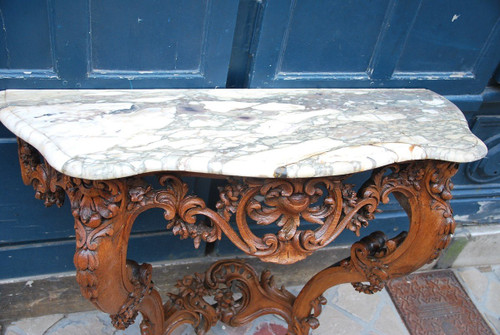 Console En Chêne époque Louis XV