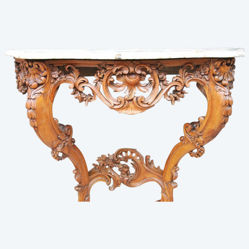 Console En Chêne époque Louis XV