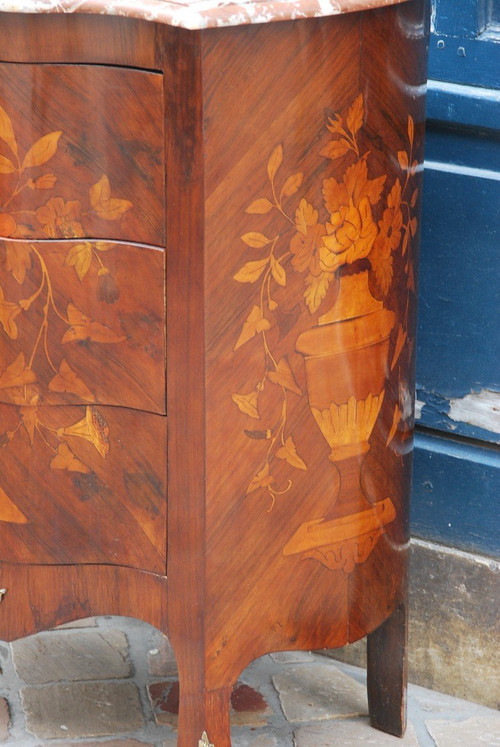 Commode En Marqueterie De Fleurs Hollande