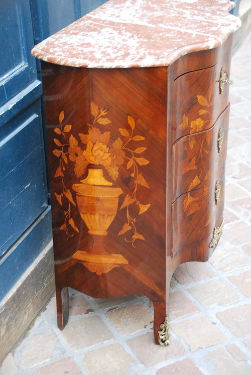 Commode En Marqueterie De Fleurs Hollande