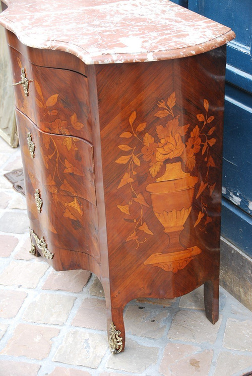 Commode En Marqueterie De Fleurs Hollande