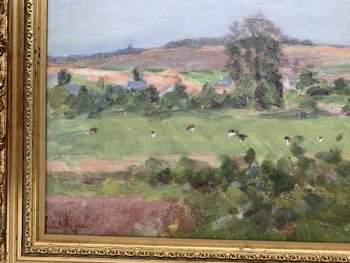 Lucien MIGNON (1865-1944) - Impressionist landscape - Oil on canvas signed and dated 1938