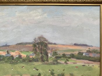 Lucien MIGNON (1865-1944) - Impressionist landscape - Oil on canvas signed and dated 1938