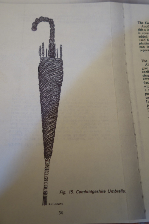 Rare Ombrelle de « Corn Dolly » XIXème