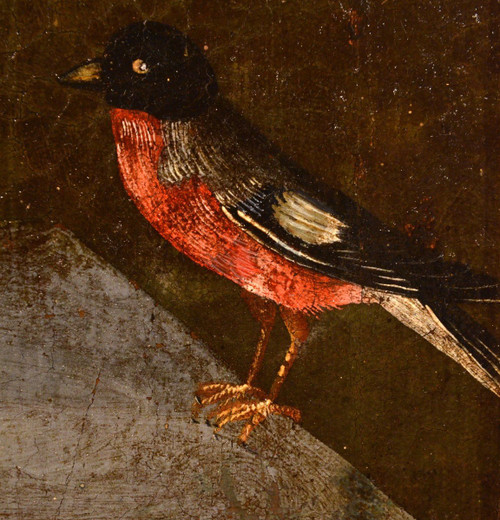 Blumen in einer klassischen Vase, Meister der Groteskenvase (Rom, 17. Jahrhundert)