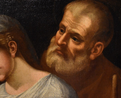 Sacra Famiglia con San Giovannino, Giovanni Battista Ramenghi (Bologna, 1521 – 1601) cerchia