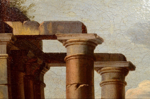 Capriccio Architectural Avec Ruines, Giovanni Ghisolfi (Milan 1623 - 1683)