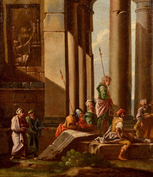 Capriccio Architectural Avec Ruines, Giovanni Ghisolfi (Milan 1623 - 1683)