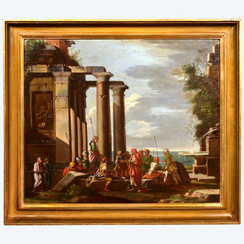 Capriccio Architectural Avec Ruines, Giovanni Ghisolfi (Milan 1623 - 1683)