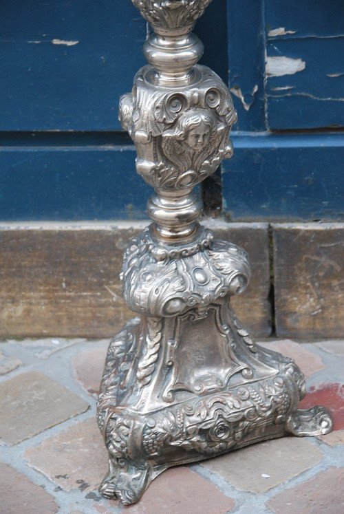 Torchère En Métal De Style Louis XIV