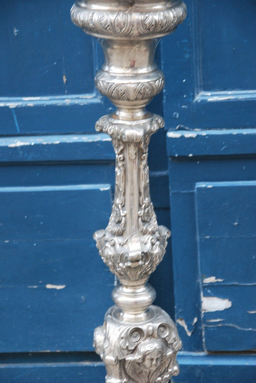 Torchère En Métal De Style Louis XIV