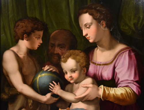 Heilige Familie mit San Giovannino, Agnolo Bronzino (Florenz 1503 -1572)