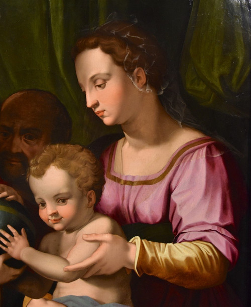 Heilige Familie mit San Giovannino, Agnolo Bronzino (Florenz 1503 -1572)