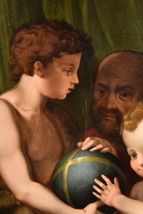 Heilige Familie mit San Giovannino, Agnolo Bronzino (Florenz 1503 -1572)