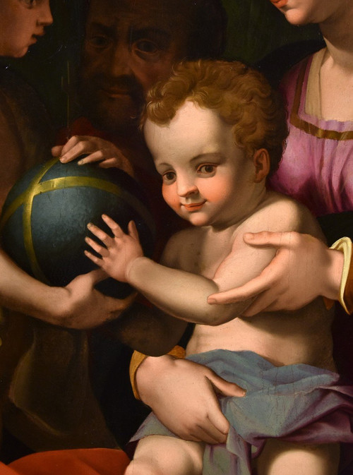 Heilige Familie mit San Giovannino, Agnolo Bronzino (Florenz 1503 -1572)