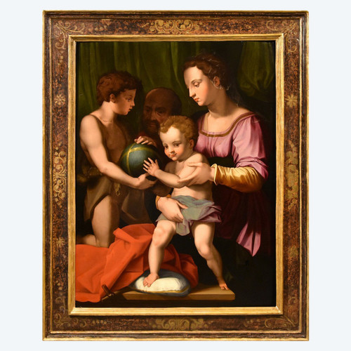 Heilige Familie mit San Giovannino, Agnolo Bronzino (Florenz 1503 -1572)