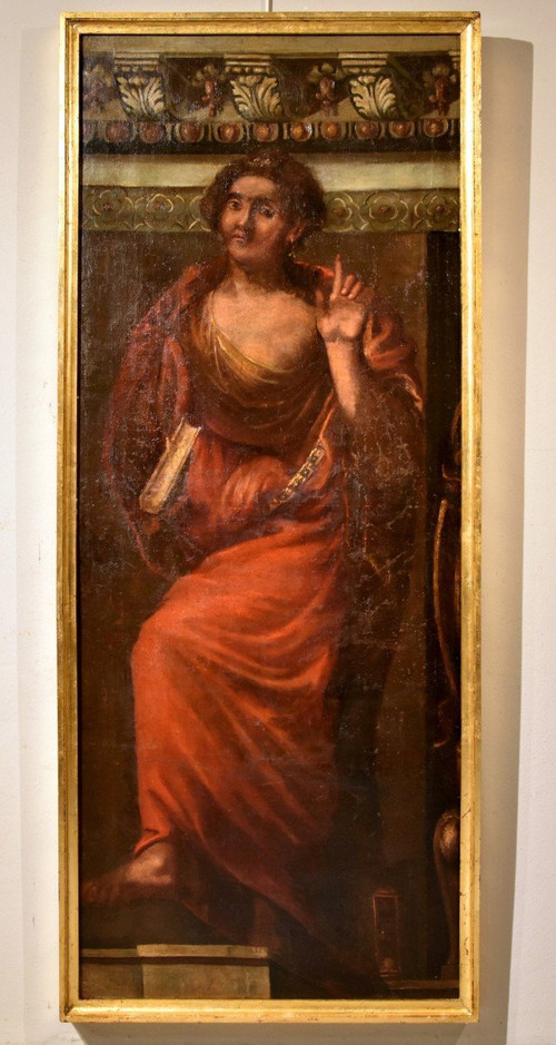 Allegorie der Zeit, die die Wahrheit anzeigt, Giacomo Stella (Brescia 1545 - Rom 1630)