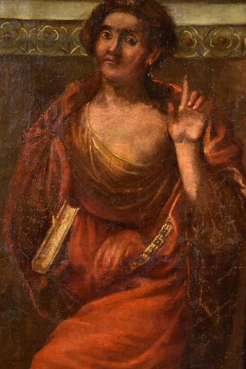 Allegorie der Zeit, die die Wahrheit anzeigt, Giacomo Stella (Brescia 1545 - Rom 1630)
