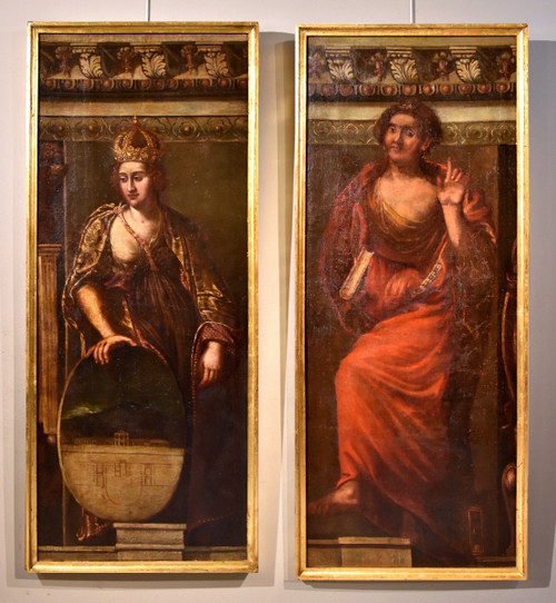Allegorie der Zeit, die die Wahrheit anzeigt, Giacomo Stella (Brescia 1545 - Rom 1630)