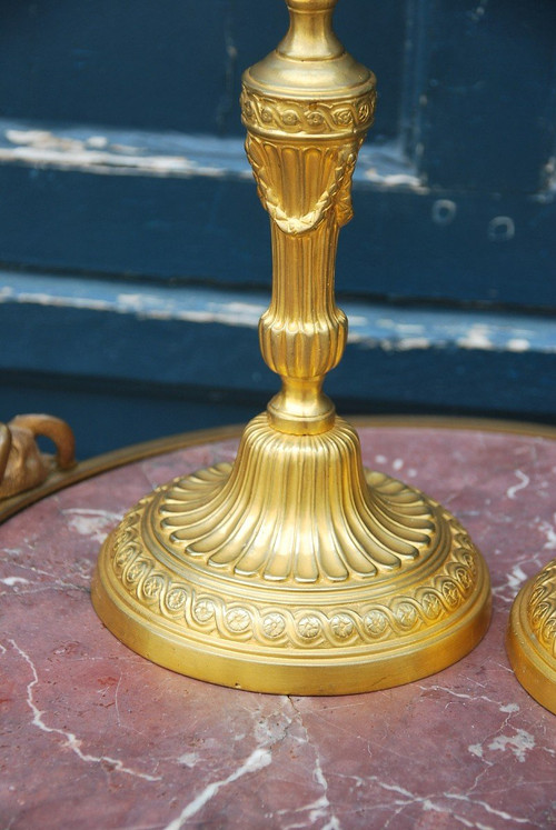 Pair Of Louis XVI Candlesticks, Late 18th Century