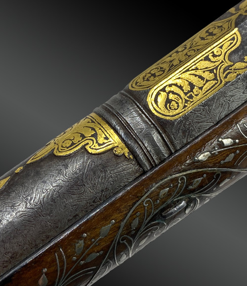 Pistolet à silex grand luxe, pour le marché Ottoman France, XIXème