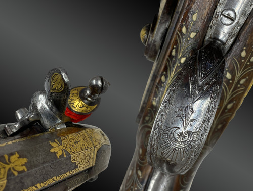 Pistolet à silex grand luxe, pour le marché Ottoman France, XIXème