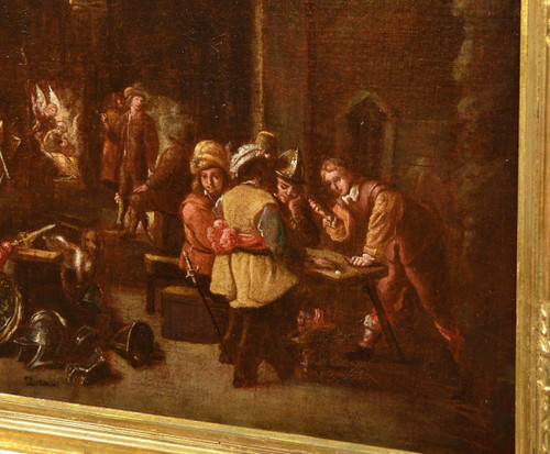 Le Corps De Garde, Atelier De David Teniers Le Jeune (Anvers 1610 - Bruxelles 1690)