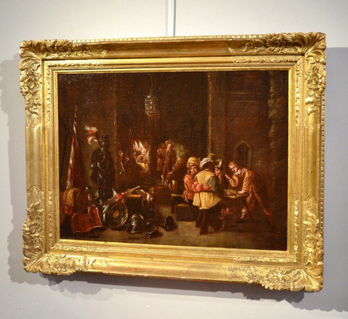 Le Corps De Garde, Atelier De David Teniers Le Jeune (Anvers 1610 - Bruxelles 1690)