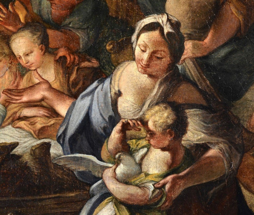 Sebastiano Conca (neapel 1680-1764), Großes Gemälde Anbetung der Hirten