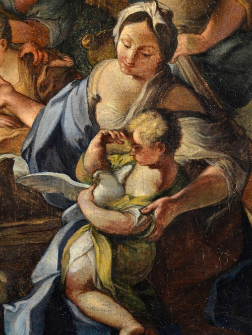 Sebastiano Conca (neapel 1680-1764), Großes Gemälde Anbetung der Hirten