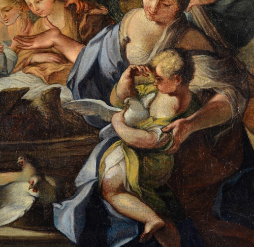 Sebastiano Conca (neapel 1680-1764), Großes Gemälde Anbetung der Hirten