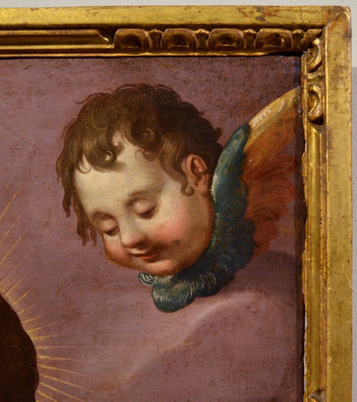 The Pietà With The Two Cherubs, Scipione Pulzone (gaeta 1550 - Rome 1598)  Entourage De
