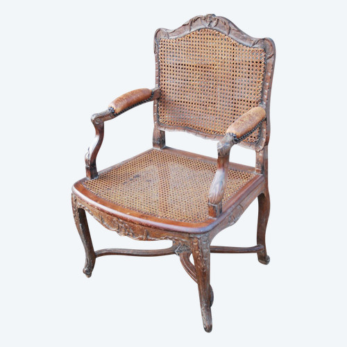 Bürosessel aus Rohrgeflecht aus der Regency-Zeit