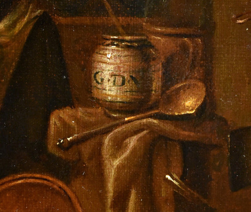 Der Apotheker, Giovanni Domenico Valentino (Rom 1630 - Imola 1708), Signiert Mit Dem Monogramm G.d.v